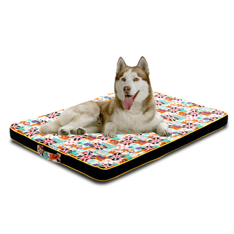 Thick Canvas Dog Bed Mat
