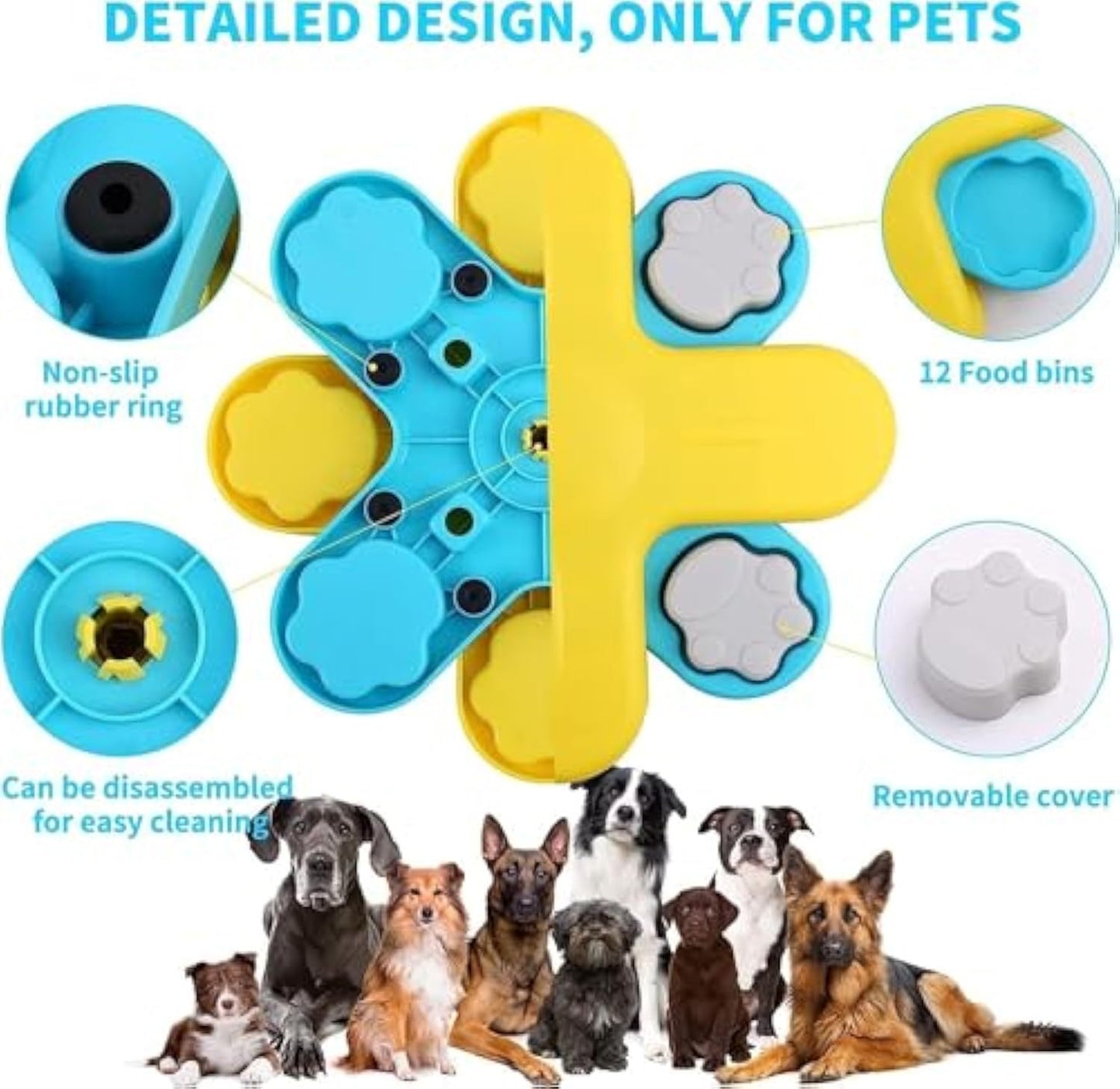 interactive Dog Puzzle Feeder Toy