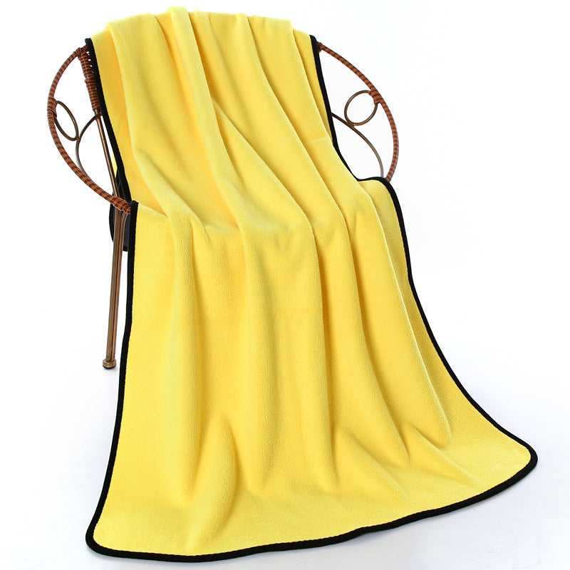 Pet Supplies Absorbent Towel Dog And Cat Bath Towel Fiber Absorbent Cloth Rag Pet Towel