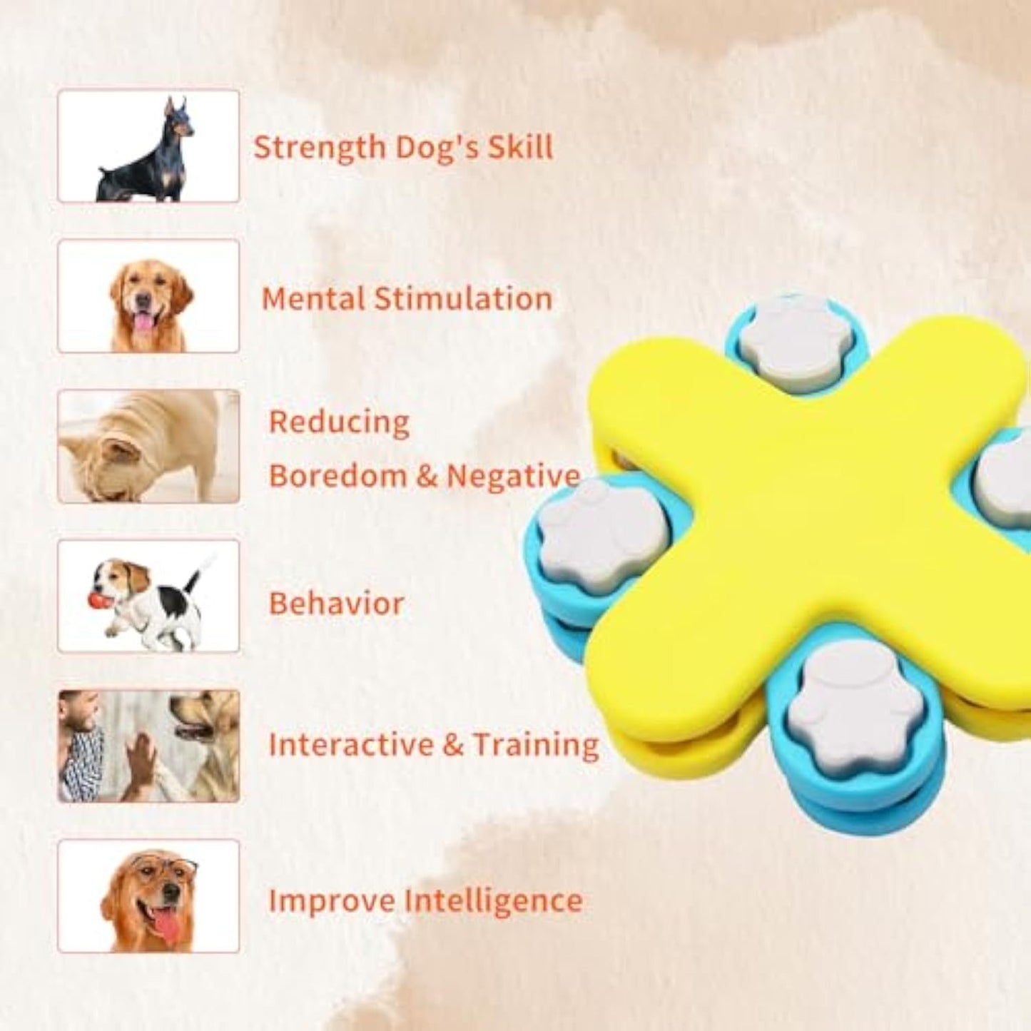 interactive Dog Puzzle Feeder Toy